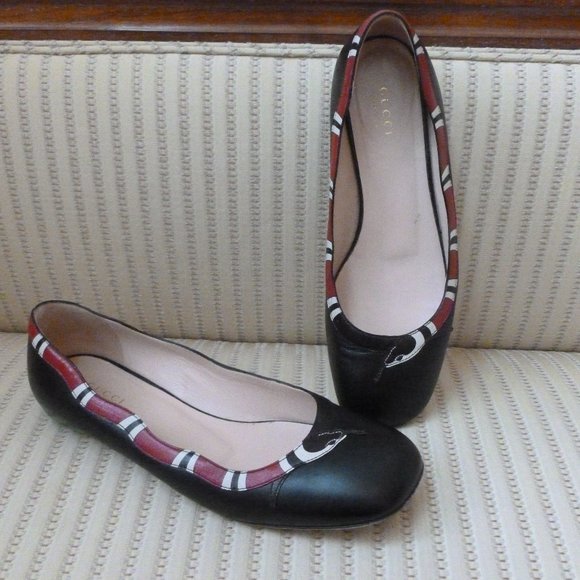 Gucci Shoes - Gucci Yoko Snake Ballet Flats
